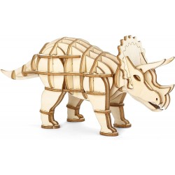 Puzzle en bois 3D Triceratops Kikkerland.