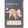 Puzzle en bois 3D Triceratops Kikkerland.