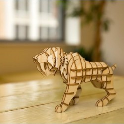 Puzzle en bois 3D Tigre Kikkerland.