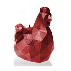 Bougie Poule origami rouge...
