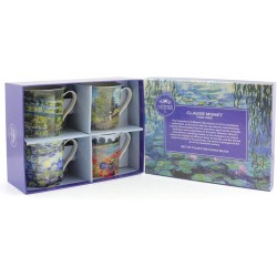 Set 4 mugs en porcelaine Claude Monet de 300ml