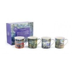Set 4 mugs en porcelaine Claude Monet de 300ml