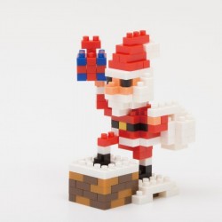 NanoBlock PÈRE NOËL SUR LA CHEMINÉE