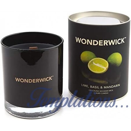 Bougie Wonderwick Citron Vert Basilic & Mandarine