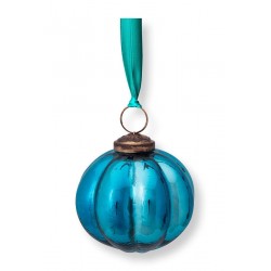 Boule en verre bleu 7,5 cm– Pip Studio