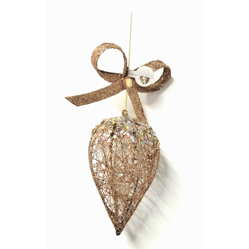 Boule de noël en métal et fil Goodwill
