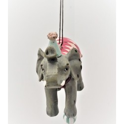 Eléphant gris et rose– Dekoratief