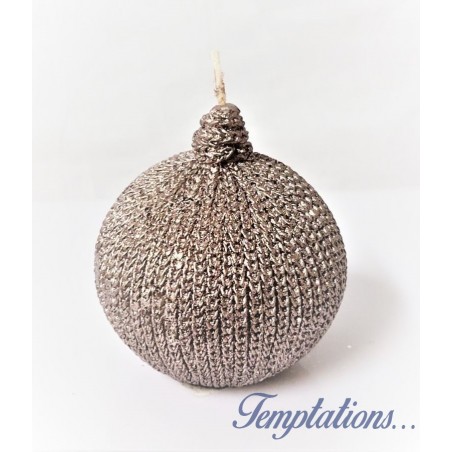 Bougie en forme de pelote de laine -Dekoratief