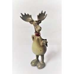 Figurine renne de noël avec écharpe - Dekoratief