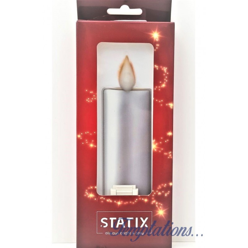 Sticker led candle blanche