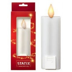 Sticker led candle blanche
