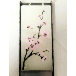 Bougie plate Fleurs de cerisier - Flatyz