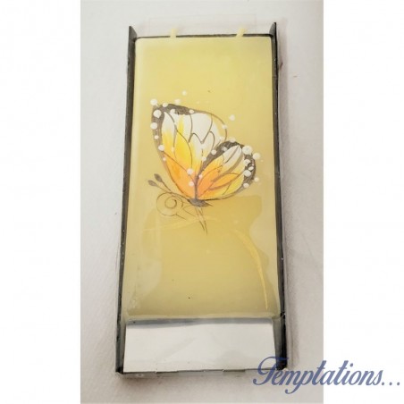 Bougie plate Papillon - Flatyz
