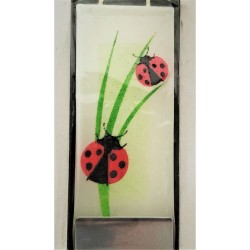 Bougie plate Coccinelle -...