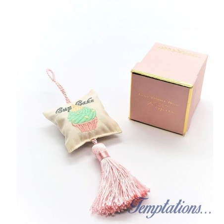 Coussin cupcake  à parfumer avec pompon – Atelier Catherine Masson