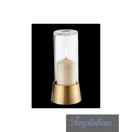 Lampe pure laiton globe transparent - BougieNeo
