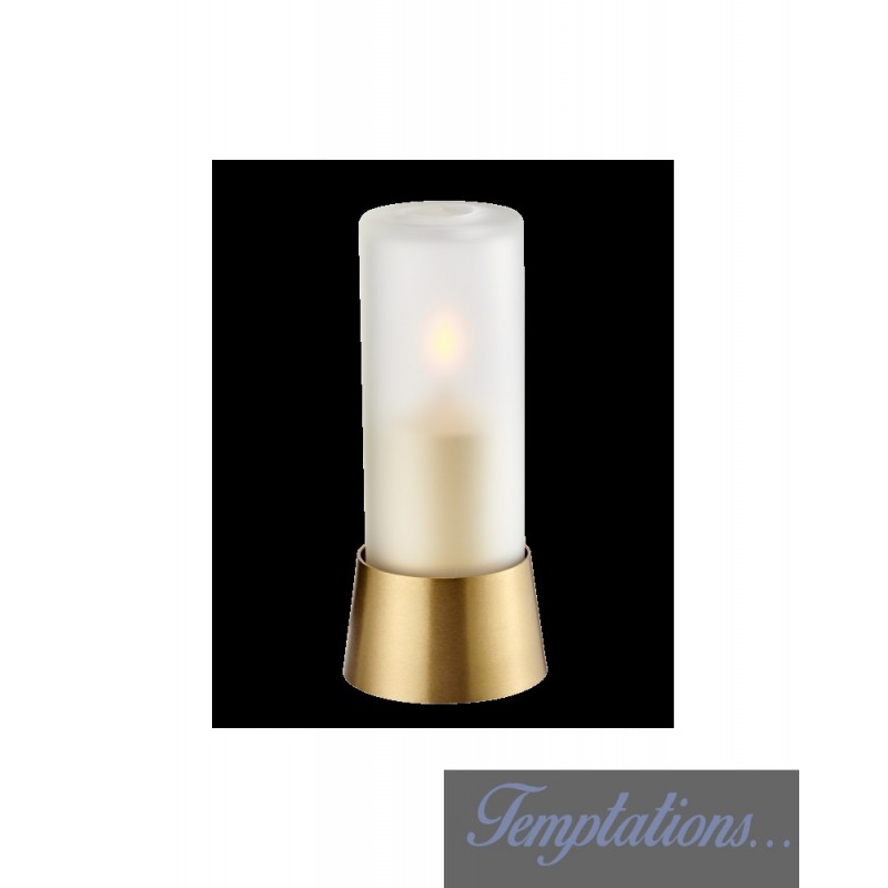 Lampe pure laiton globe Opaque - BougieNeo