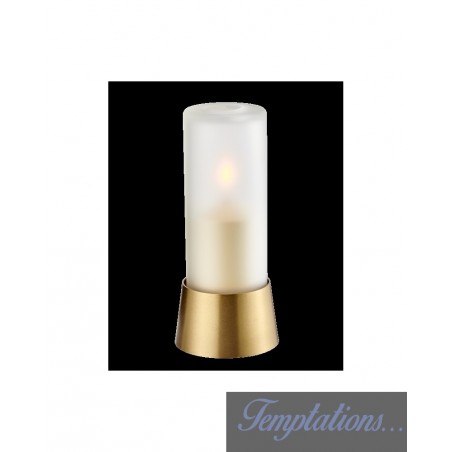 Lampe pure laiton globe Opaque - BougieNeo
