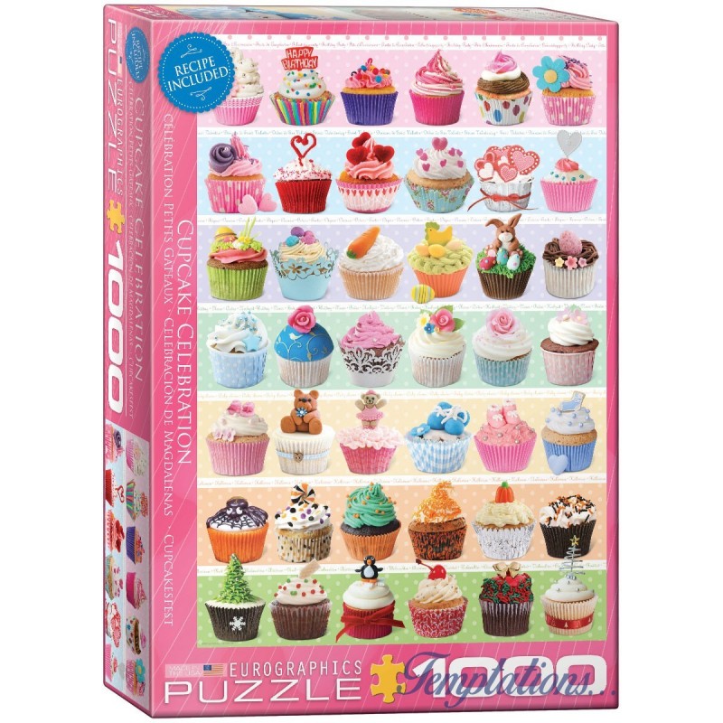 Puzzle 1000 pièces Cupcake Celebration - Eurographics