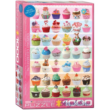Puzzle 1000 pièces Cupcake Celebration - Eurographics