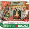 Puzzle 500 pièces Noel au foyer - Eurographics