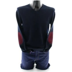 Pull marine homme coudières...