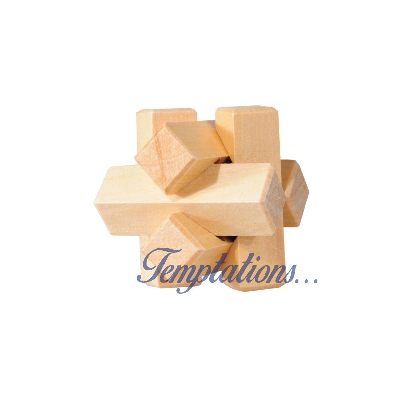 Mini Puzzle 3D en bois « Noeud»