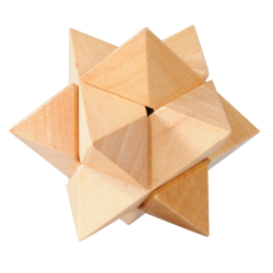 Mini Puzzle 3D en bois « etoile»