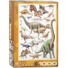 Puzzle 1000 pièces- Dinosaures de la période jurassique - Eurographics