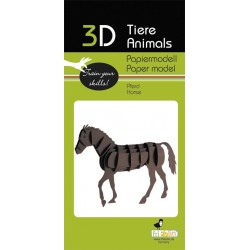 Maquette 3D en papier – Cheval