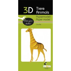 Maquette 3D en papier – Girafe