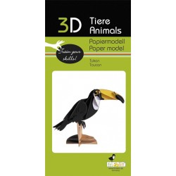 Maquette 3D en papier – Toucan