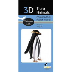 Maquette 3D en papier – Pingouin