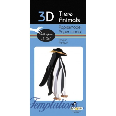 Maquette 3D en papier – Pingouin